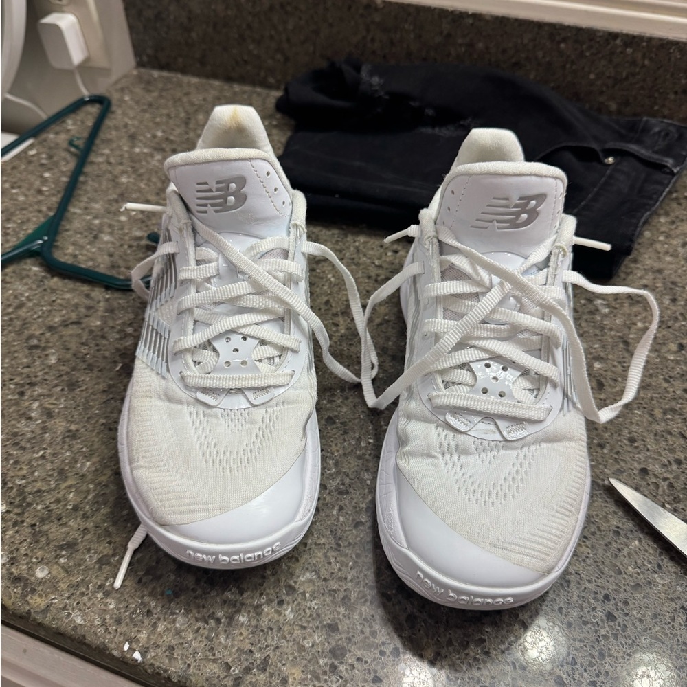 New Balance White Athletic Sneakers